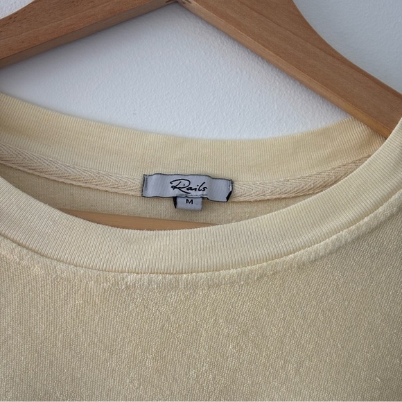 Rails Ramona Sweater Sky Blue Dip Dye Yellow Gradient Pastel Breezy Long Sleeve - Picture 6 of 11